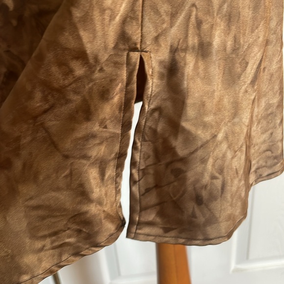 Y2K Xhilaration slip dress lace sequins beads embellished brown Adjustable XL - Picture 9 of 13